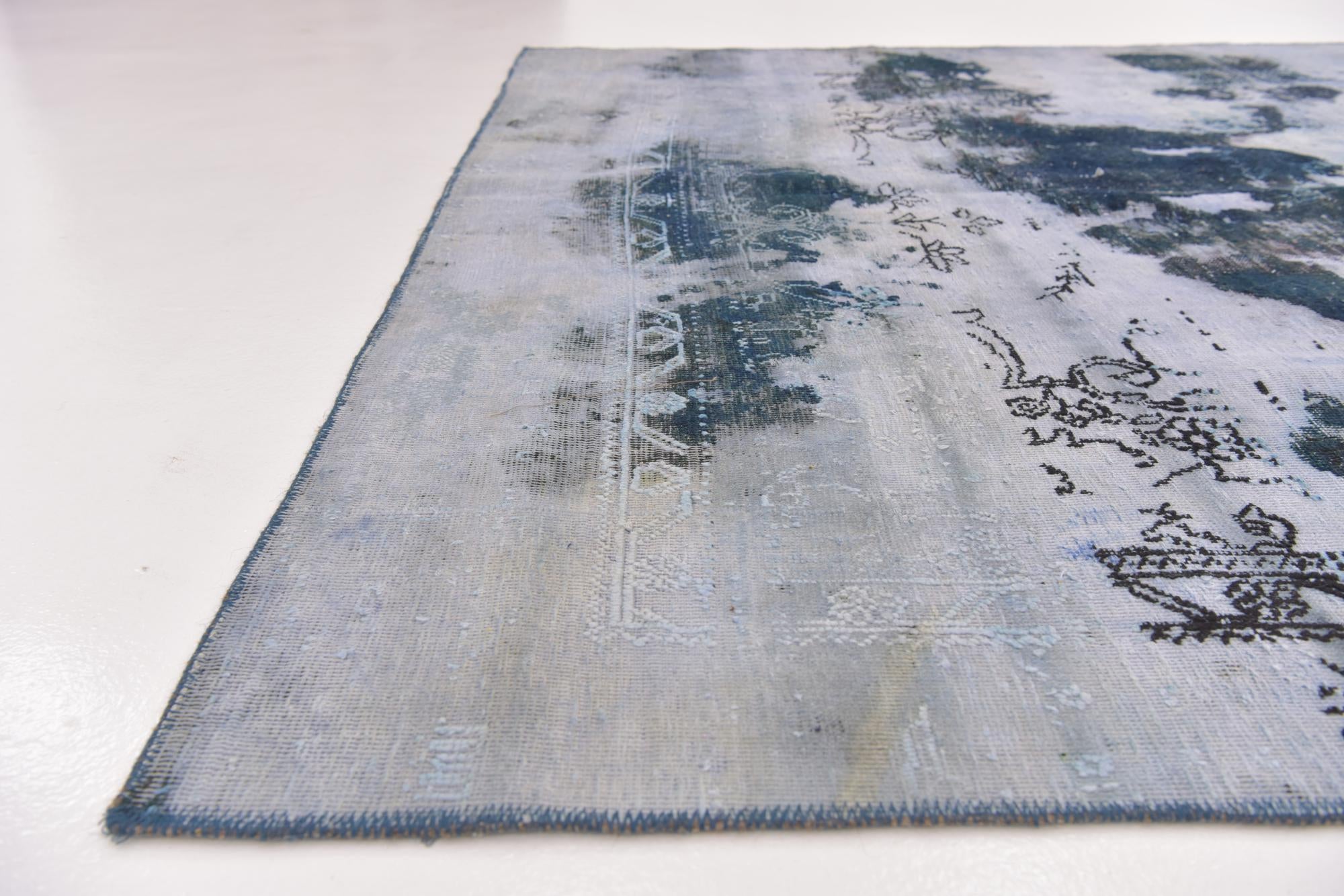 5' 7 x 9' Hand Knotted Ultra Vintage Persian Wool Rug