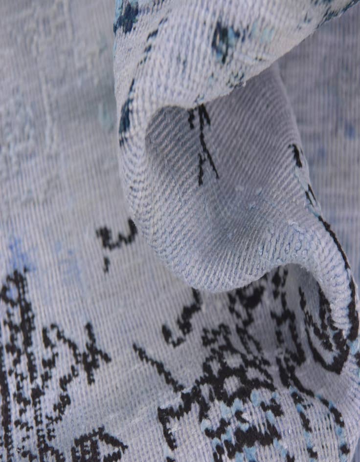 Detail image of 5' 7 x 9'  Hand Knotted Ultra Vintage Persian Wool Rug