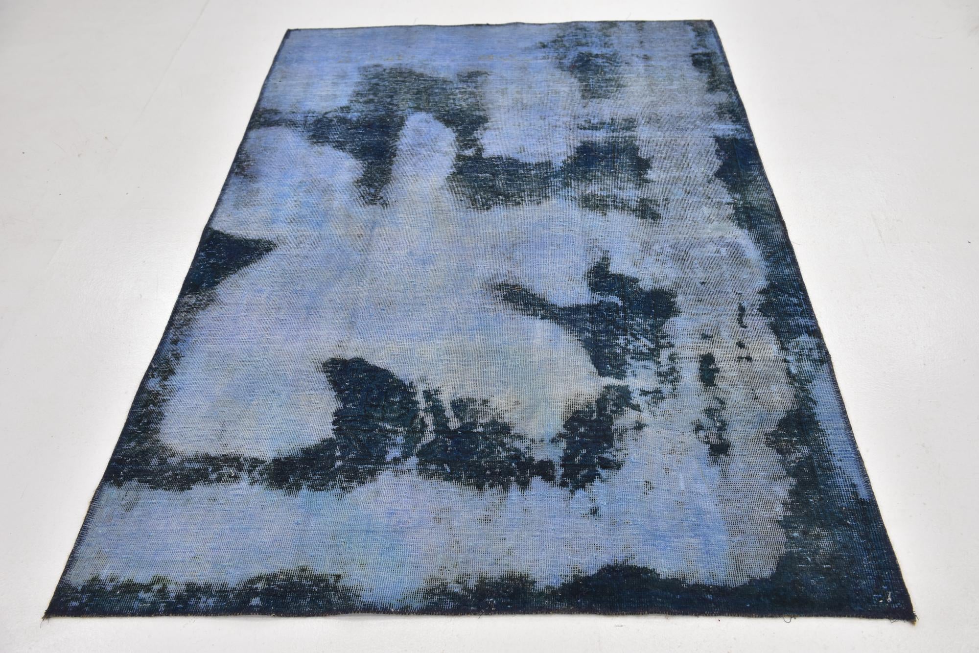 4' 6 x 6' 6 Hand Knotted Ultra Vintage Persian Wool Rug