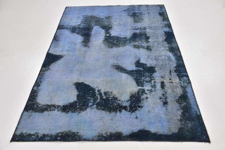 4' 6 x 6' 6 Hand Knotted Ultra Vintage Persian Wool Rug