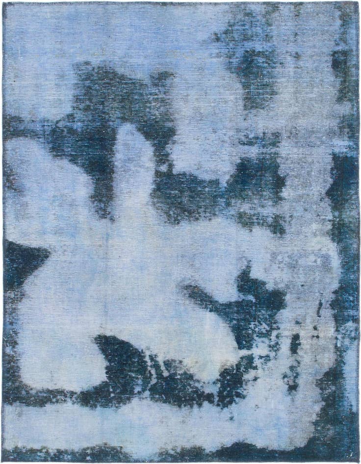 Detail image of 4' 6 x 6' 6 Hand Knotted Ultra Vintage Persian Wool Rug