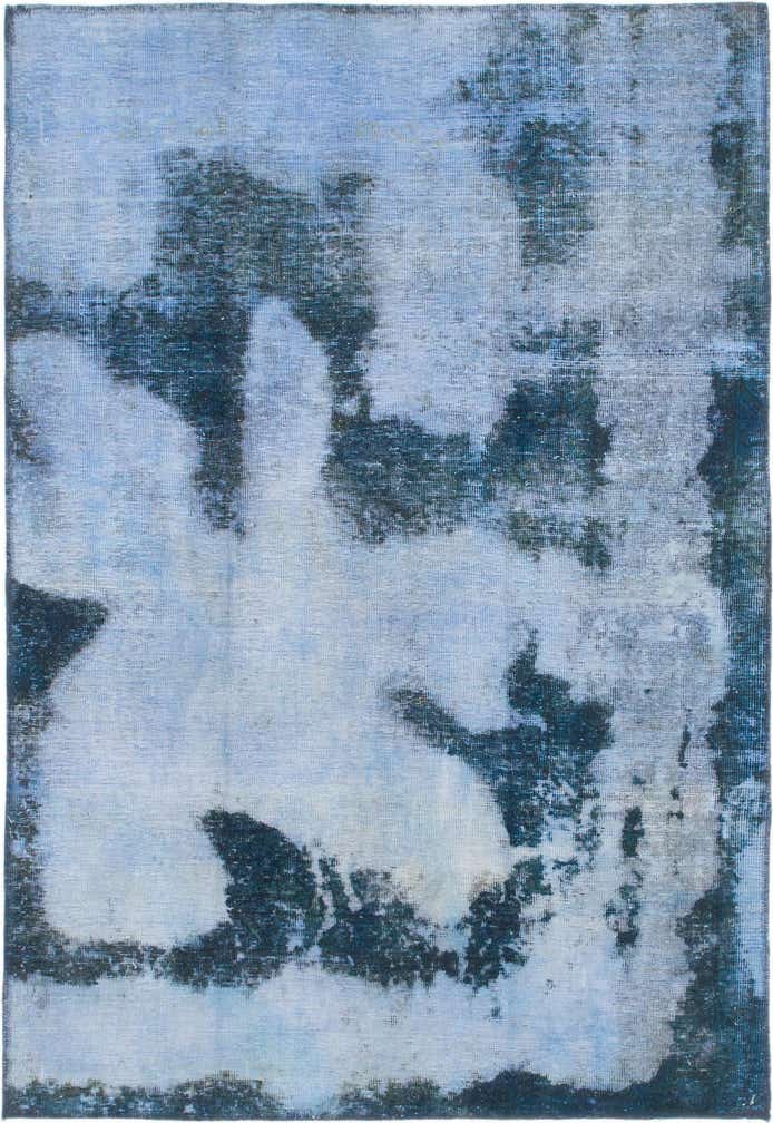 4' 6 x 6' 6 Hand Knotted Ultra Vintage Persian Wool Rug