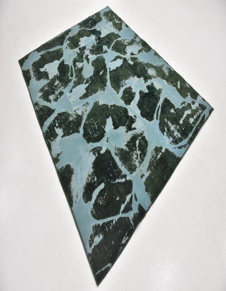 Detail image of 6' x 7' 10  Hand Knotted Ultra Vintage Persian Wool Rug