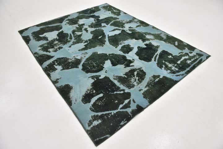 6' x 7' 10 Hand Knotted Ultra Vintage Persian Wool Rug