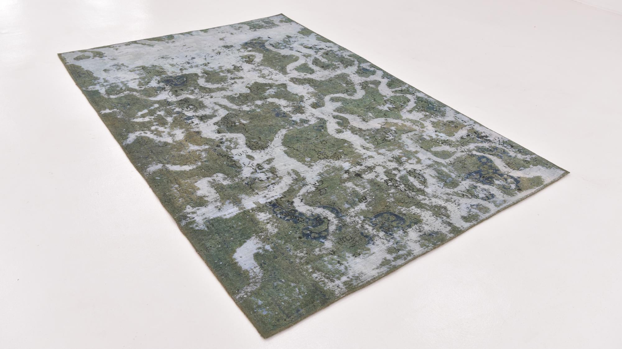 5' 4 x 8' Hand Knotted Ultra Vintage Persian Wool Rug