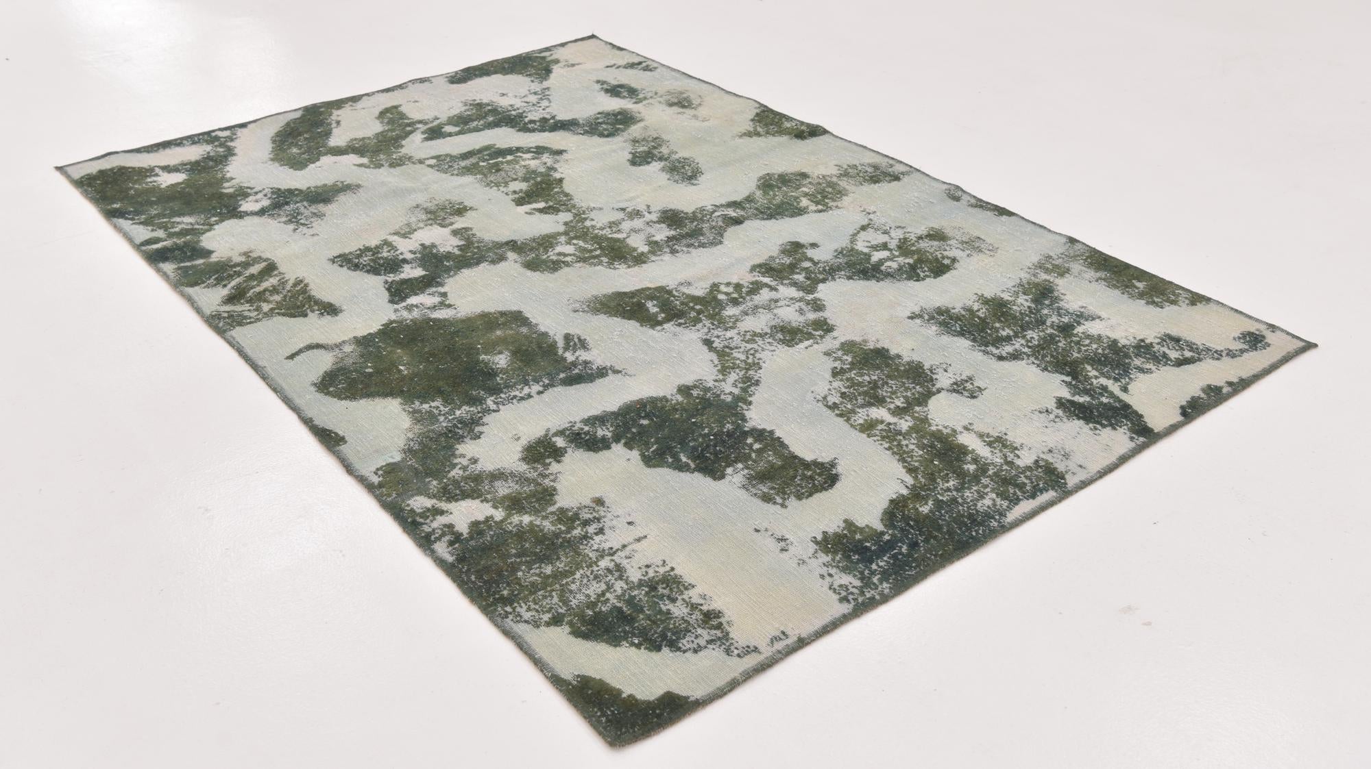 5' x 7' 8 Hand Knotted Ultra Vintage Persian Wool Rug