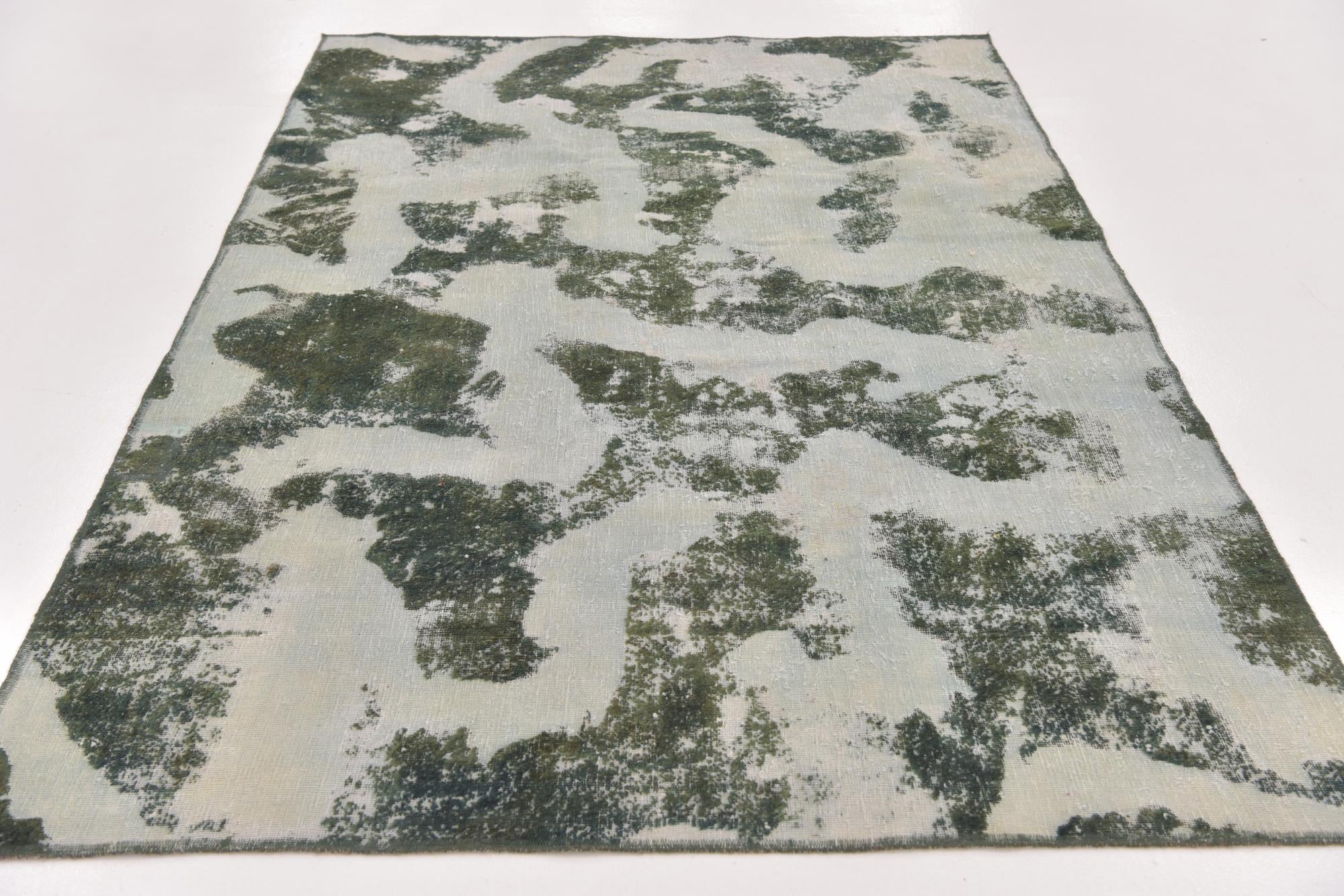 5' x 7' 8 Hand Knotted Ultra Vintage Persian Wool Rug