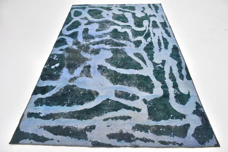 Detail image of 5' x 8' 3 Hand Knotted Ultra Vintage Persian Wool Rug