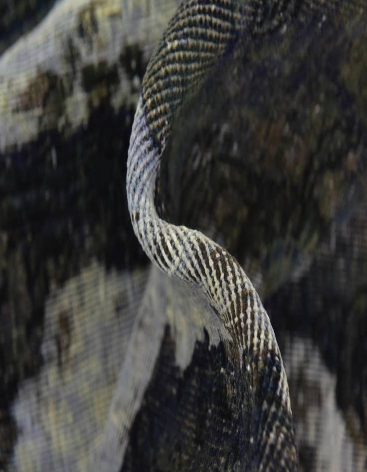 Detail image of 8' 3 x 9' 7 Hand Knotted Ultra Vintage Persian Wool Rug