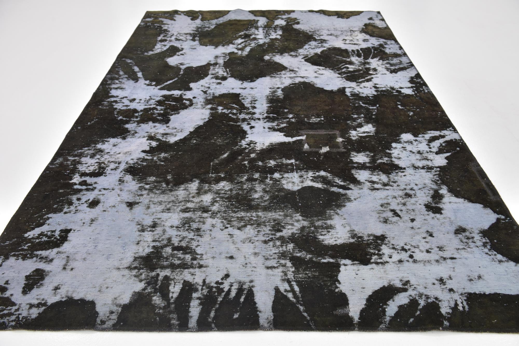 6' 9 x 10' 2 Hand Knotted Ultra Vintage Persian Wool Rug