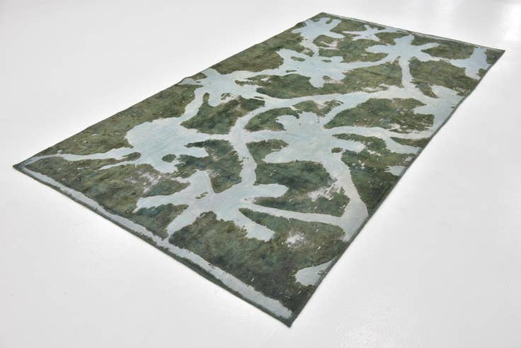 Detail image of 5' x 9' 4 Hand Knotted Ultra Vintage Persian Wool Rug