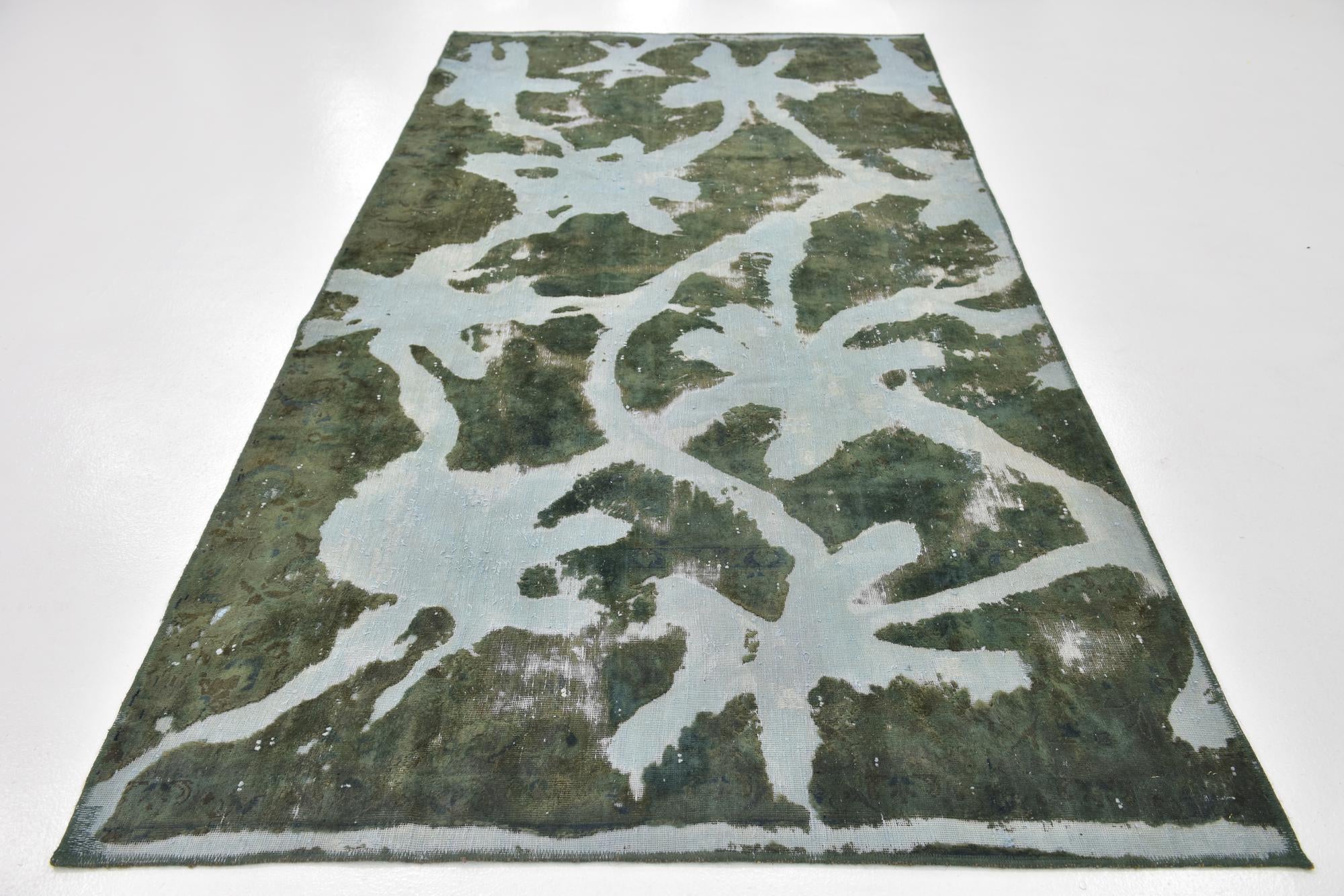 5' x 9' 4 Hand Knotted Ultra Vintage Persian Wool Rug