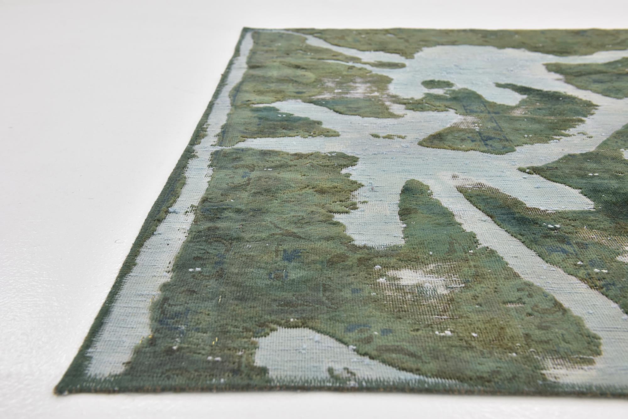5' x 9' 4 Hand Knotted Ultra Vintage Persian Wool Rug
