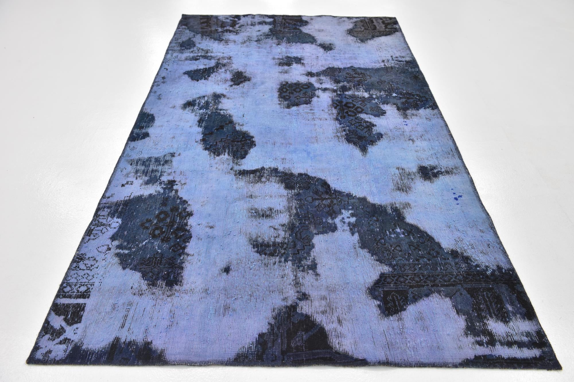 4' 10 x 8' 7 Hand Knotted Ultra Vintage Persian Wool Rug