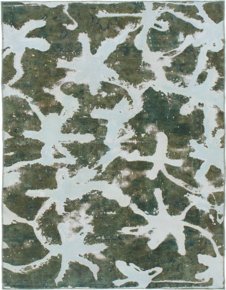 Detail image of 5' 5 x 9' 5 Hand Knotted Ultra Vintage Persian Wool Rug