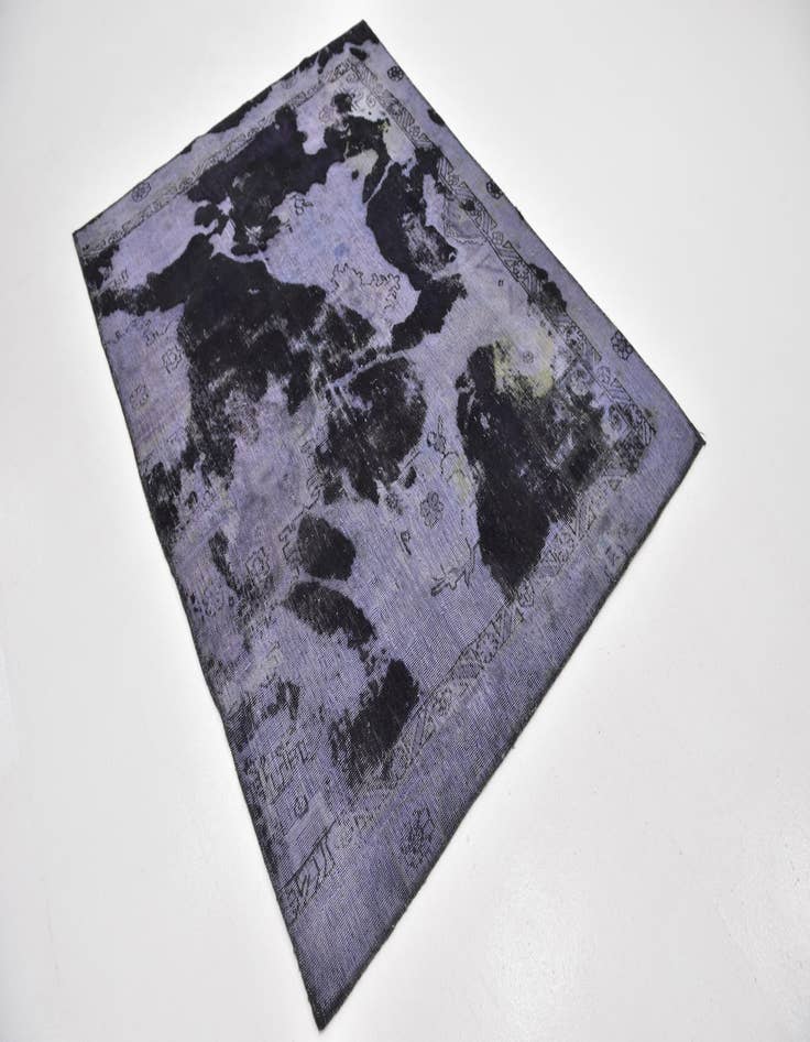 Detail image of 4' 8 x 6' 3  Hand Knotted Ultra Vintage Persian Wool Rug