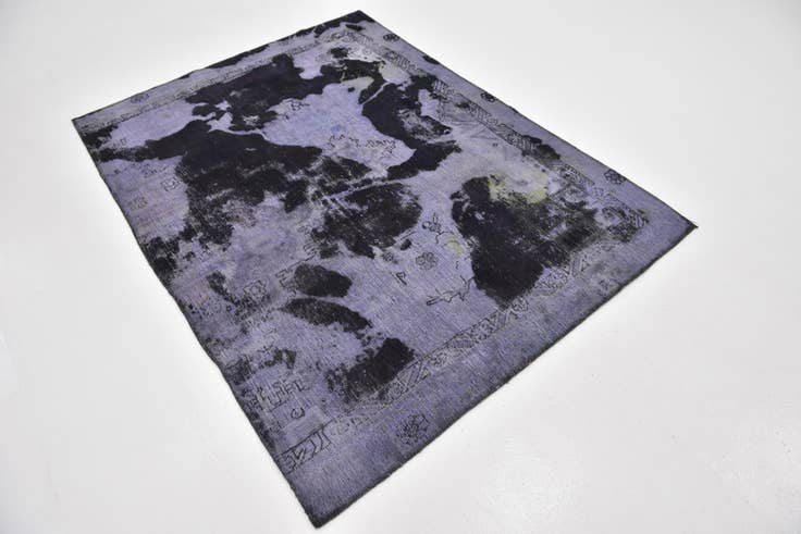Detail image of 4' 8 x 6' 3 Hand Knotted Ultra Vintage Persian Wool Rug