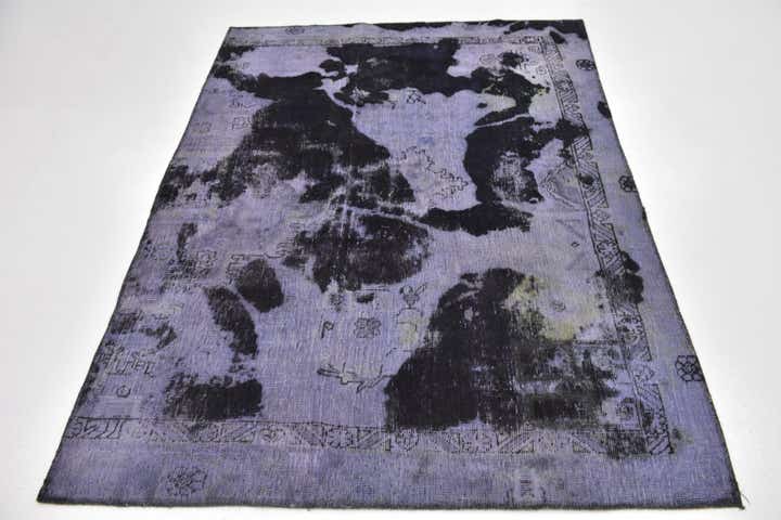 4' 8 x 6' 3 Hand Knotted Ultra Vintage Persian Wool Rug