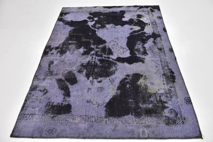 Detail image of 4' 8 x 6' 3 Hand Knotted Ultra Vintage Persian Wool Rug