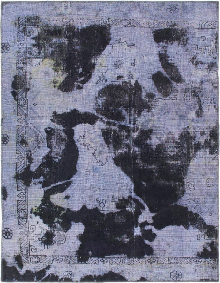 Detail image of 4' 8 x 6' 3 Hand Knotted Ultra Vintage Persian Wool Rug