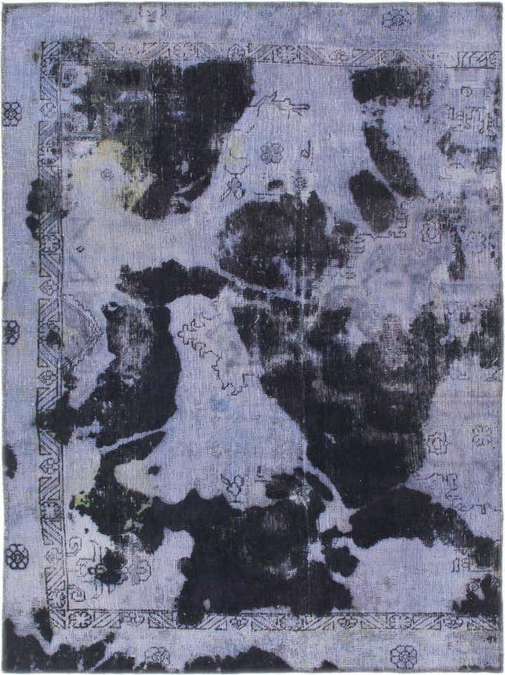 4' 8 x 6' 3 Hand Knotted Ultra Vintage Persian Wool Rug