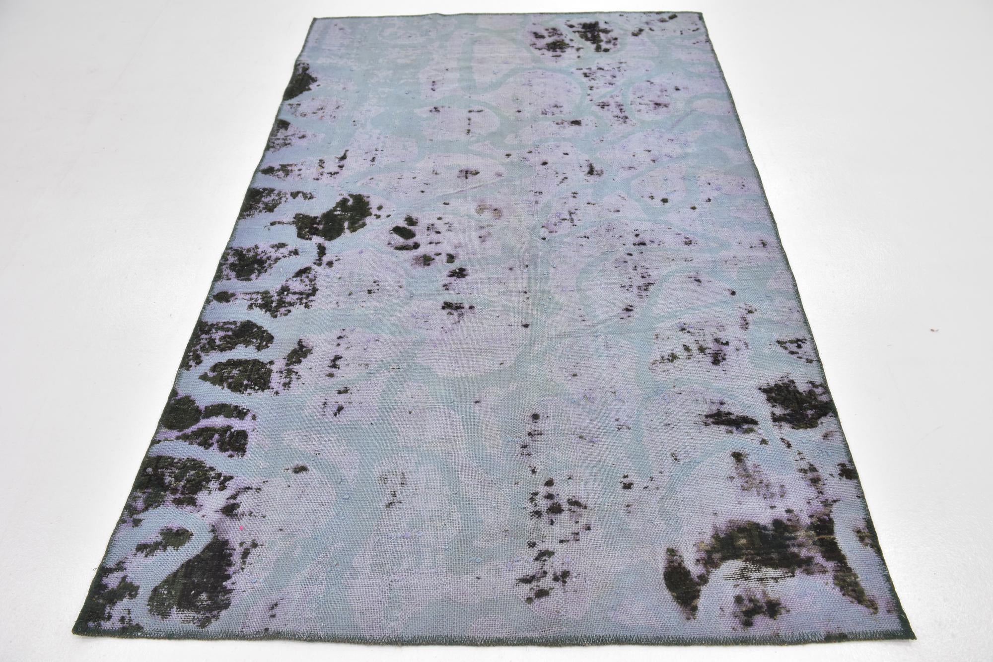 4' 5 x 7' 2 Hand Knotted Ultra Vintage Persian Wool Rug