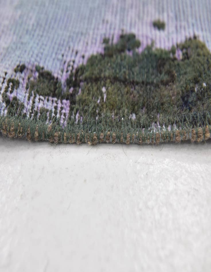 Detail image of 4' 5 x 7' 2  Hand Knotted Ultra Vintage Persian Wool Rug