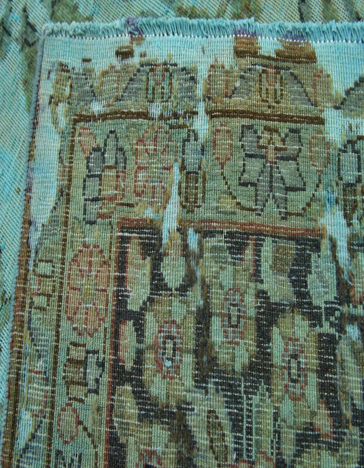 Detail image of 9' 5 x 12' 7 Hand Knotted Ultra Vintage Persian Wool Rug