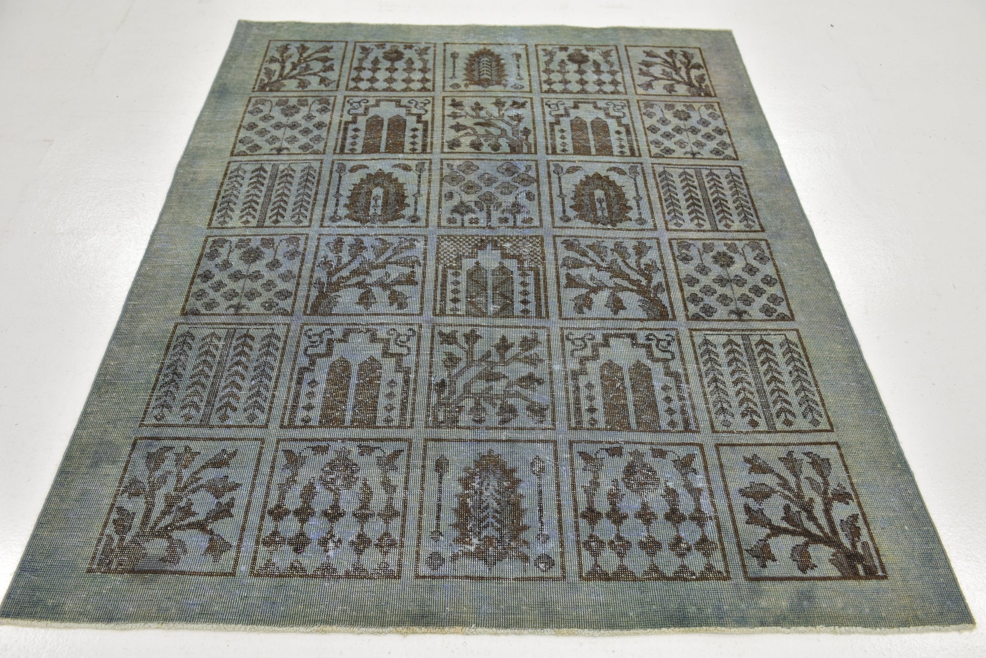4' 6 x 5' 7 Hand Knotted Ultra Vintage Persian Wool Rug