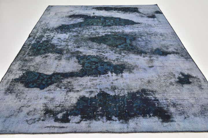 6' 6 x 9' Hand Knotted Ultra Vintage Persian Wool Rug