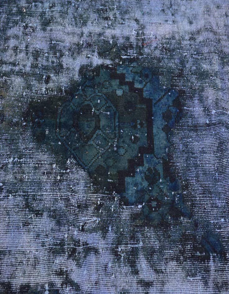 Detail image of 6' 6 x 9'  Hand Knotted Ultra Vintage Persian Wool Rug