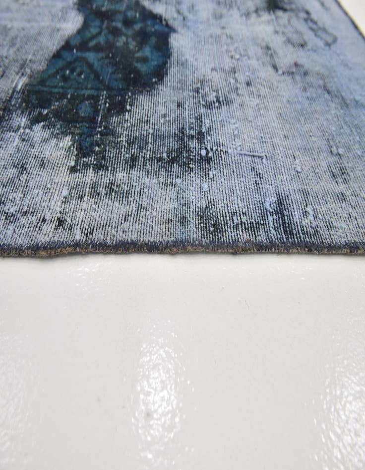 Detail image of 6' 6 x 9'  Hand Knotted Ultra Vintage Persian Wool Rug