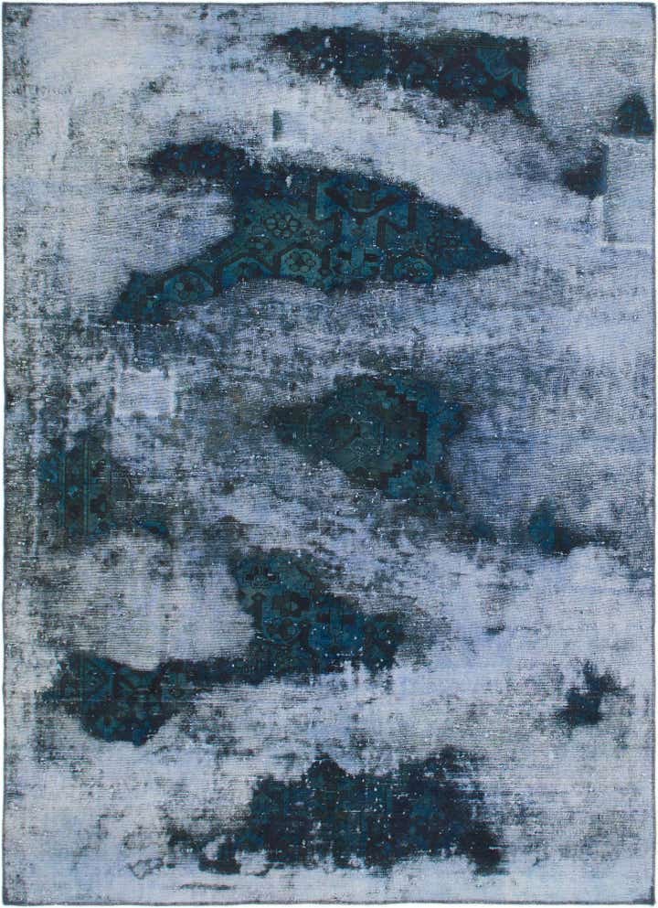 6' 6 x 9' Hand Knotted Ultra Vintage Persian Wool Rug