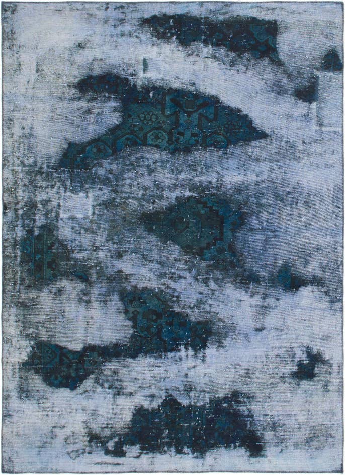 Detail image of 6' 6 x 9' Hand Knotted Ultra Vintage Persian Wool Rug