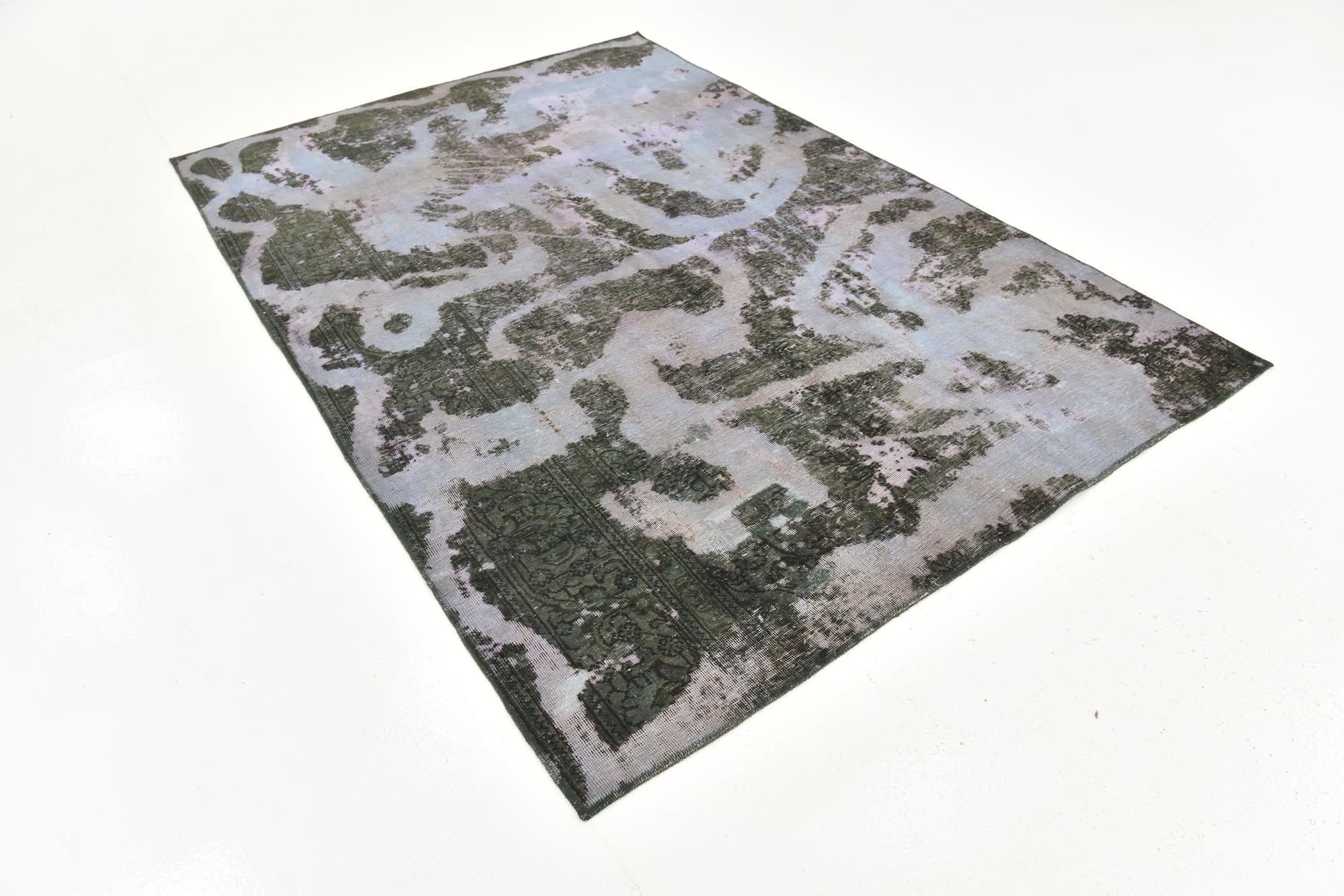 185cm x 270cm anudado a mano Ultra Vintage Alfombra Persa Lana