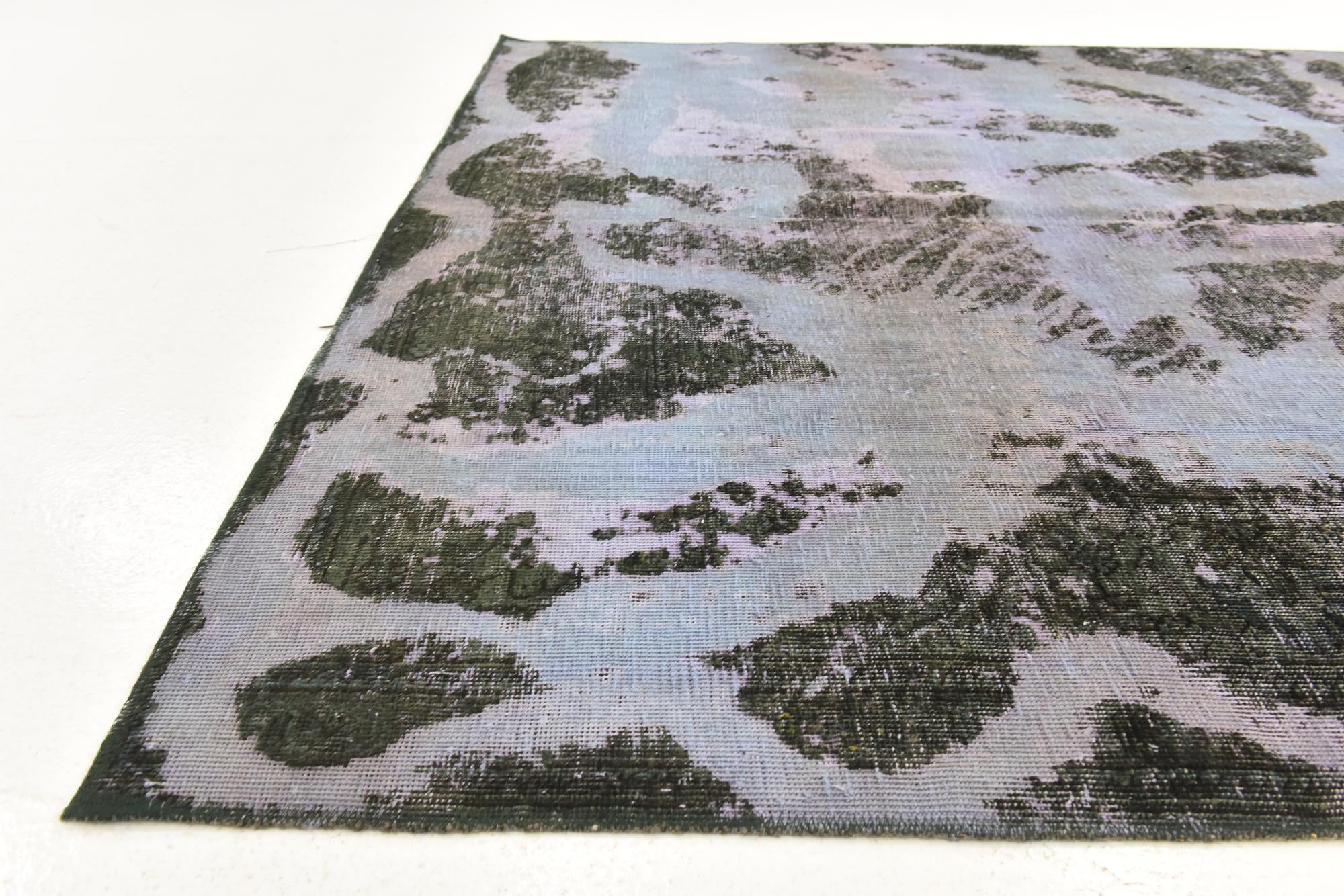 185cm x 270cm anudado a mano Ultra Vintage Alfombra Persa Lana