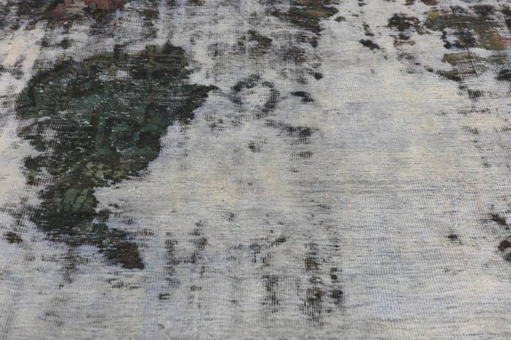 Detail image of 6' 4 x 9' 8 Hand Knotted Ultra Vintage Persian Wool Rug