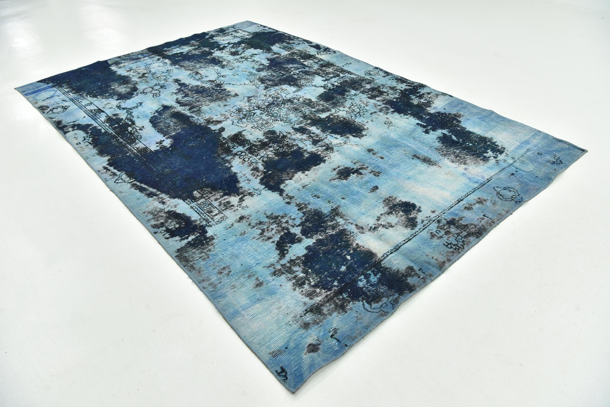 7' 2 x 10' 7 Hand Knotted Ultra Vintage Persian Wool Rug