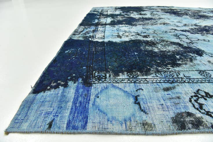 Detail image of 7' 2 x 10' 7 Hand Knotted Ultra Vintage Persian Wool Rug