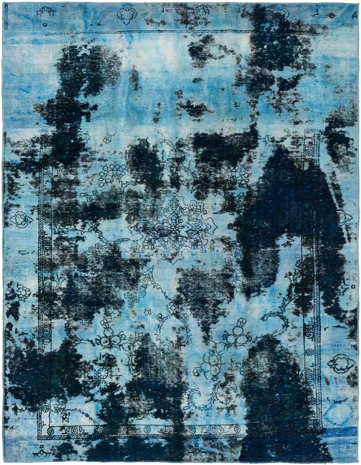Detail image of 7' 2 x 10' 7 Hand Knotted Ultra Vintage Persian Wool Rug