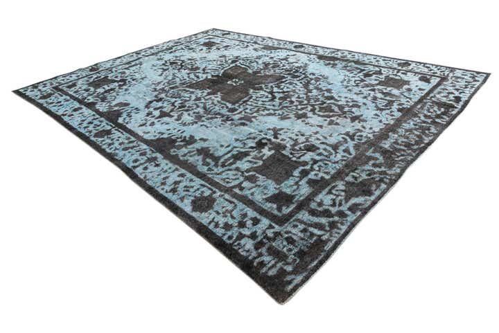 9' 9 x 12' 7 Hand Knotted Ultra Vintage Persian Wool Rug