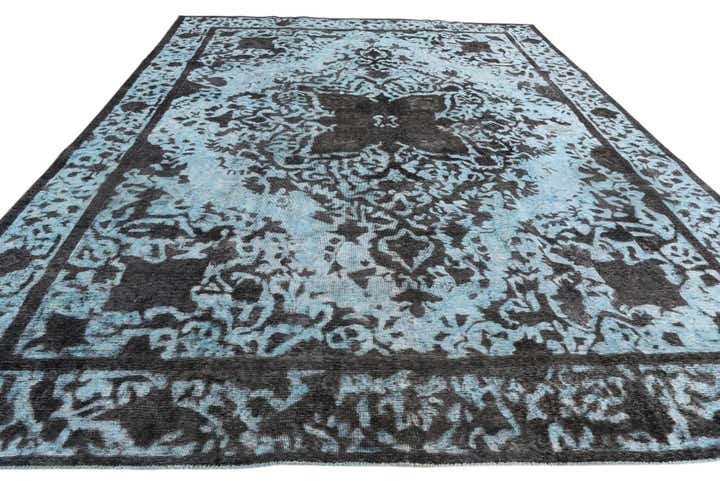 9' 9 x 12' 7 Hand Knotted Ultra Vintage Persian Wool Rug