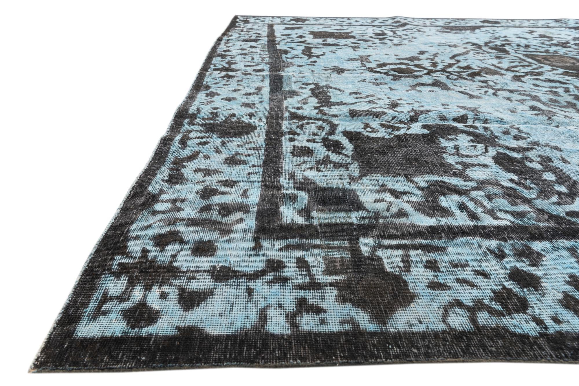 9' 9 x 12' 7 Hand Knotted Ultra Vintage Persian Wool Rug