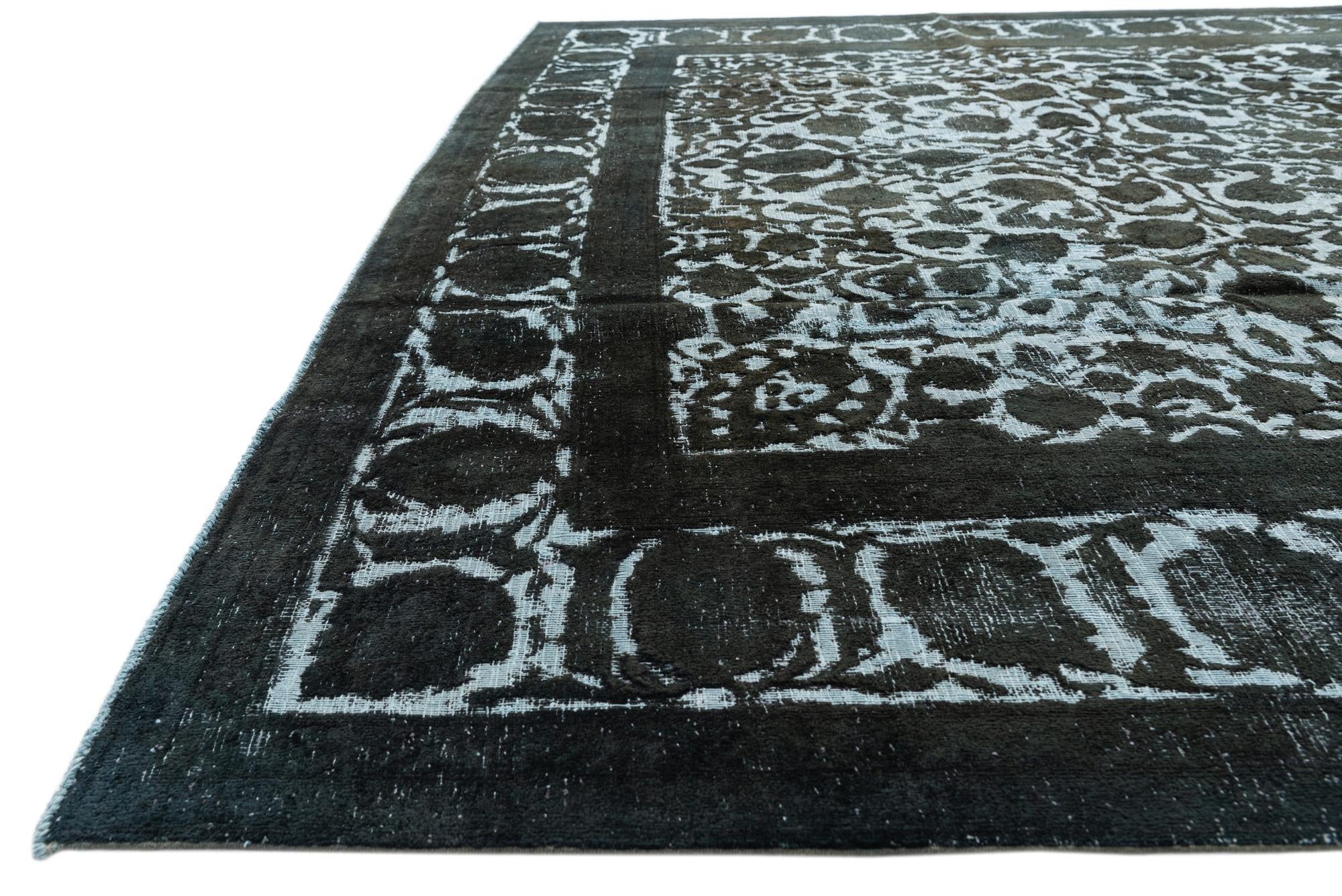 9' 5 x 12' 2 Hand Knotted Ultra Vintage Persian Wool Rug