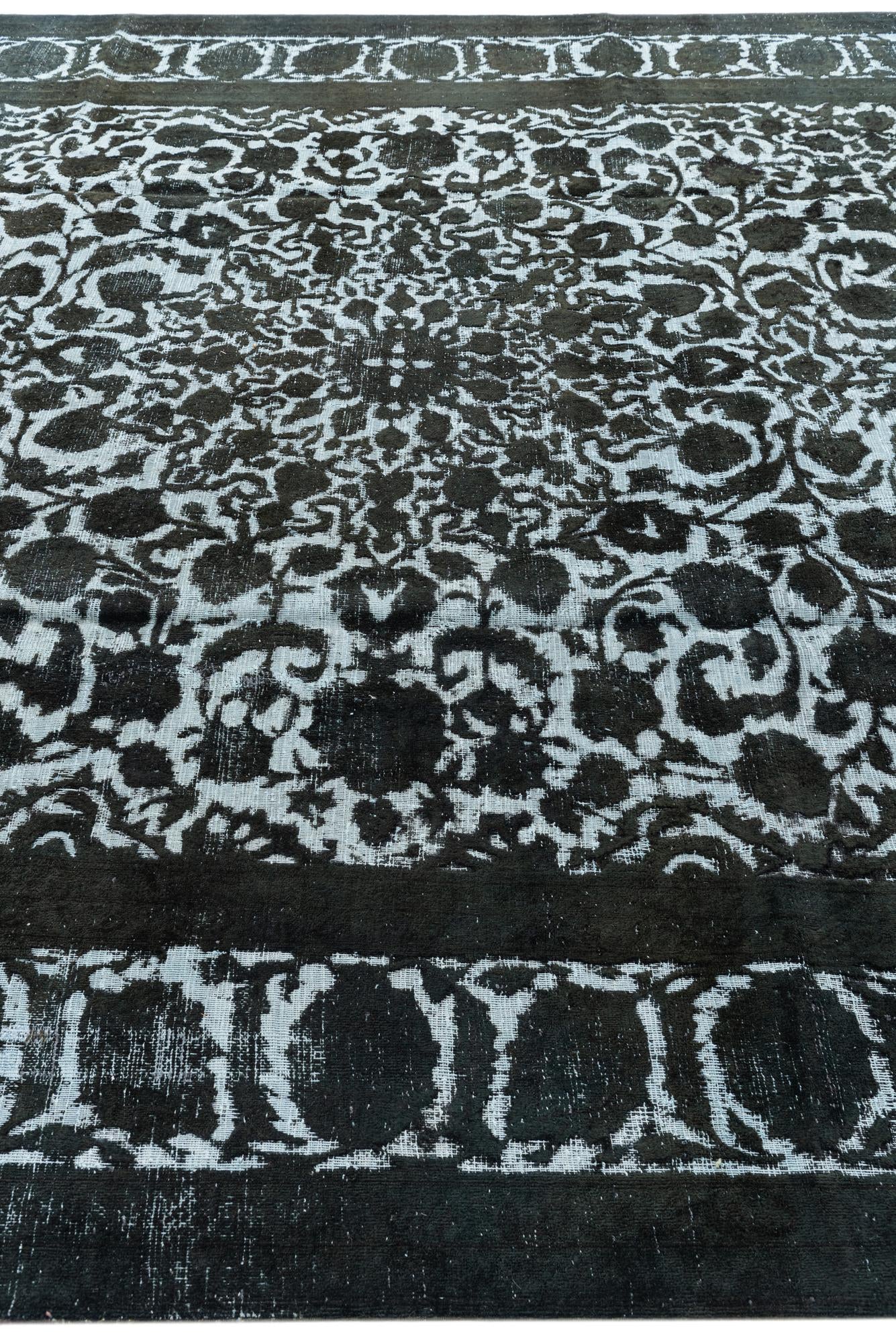 9' 5 x 12' 2 Hand Knotted Ultra Vintage Persian Wool Rug