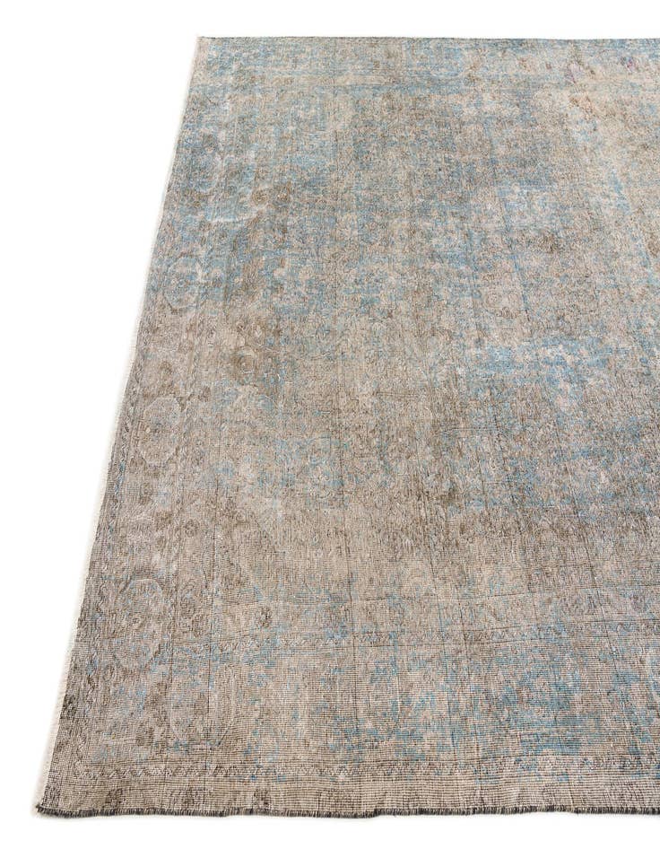 Detail image of 9' 3 x 12'  Hand Knotted Ultra Vintage Persian Wool Rug