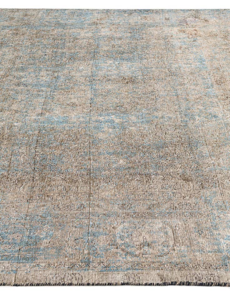 Detail image of 9' 3 x 12'  Hand Knotted Ultra Vintage Persian Wool Rug