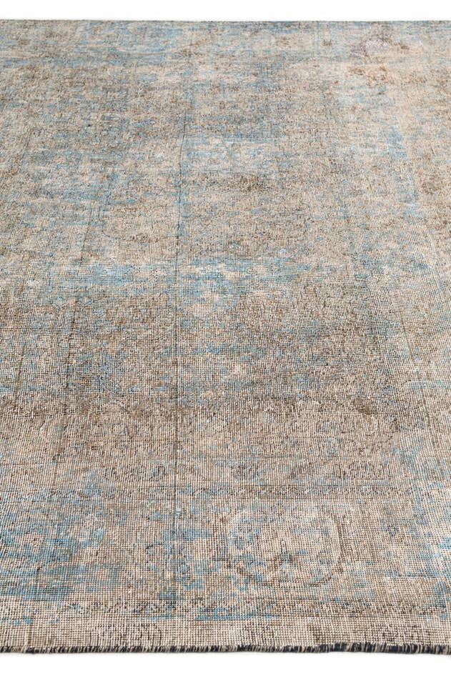 Detail image of 9' 3 x 12' Hand Knotted Ultra Vintage Persian Wool Rug