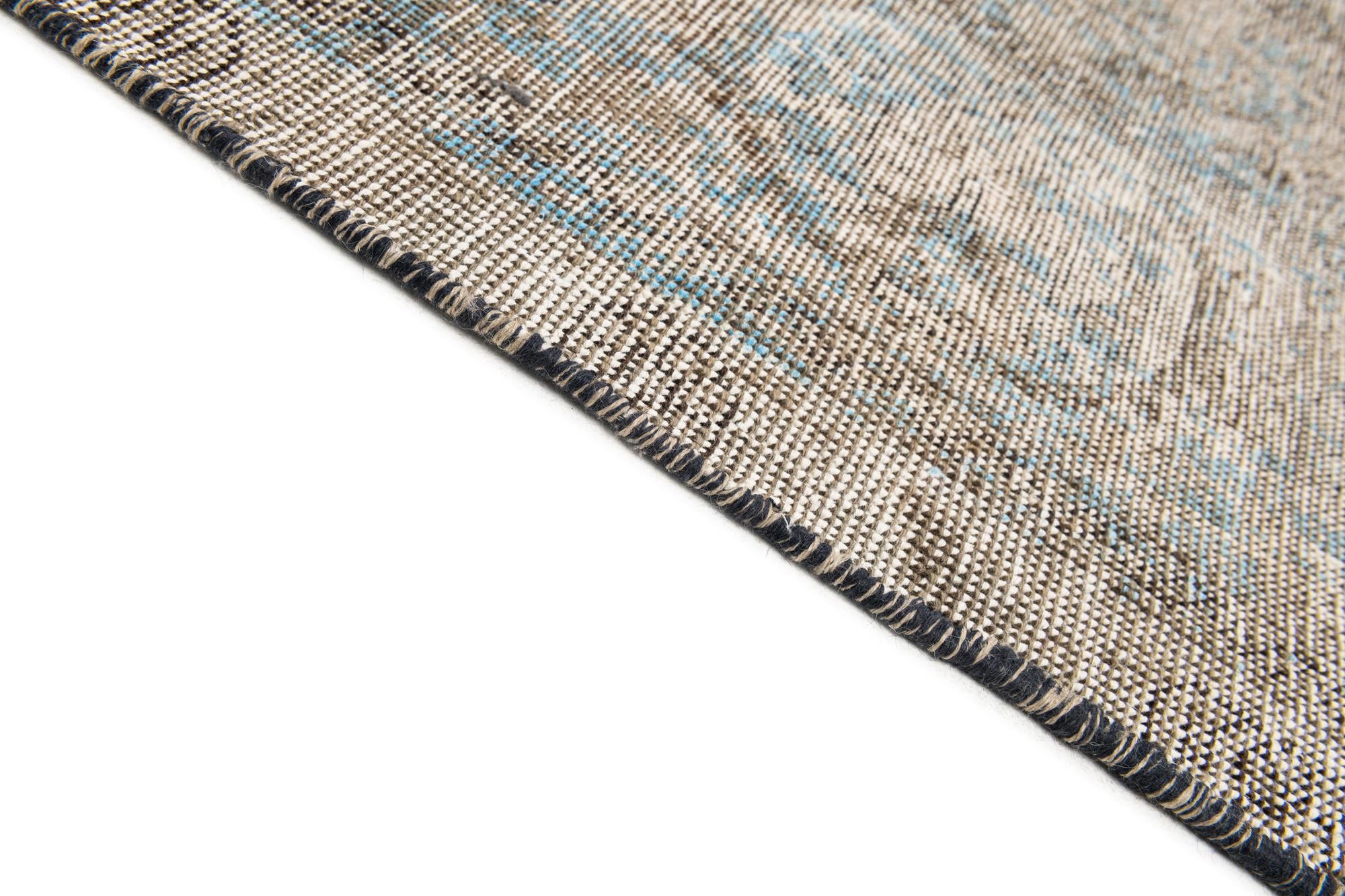 9' 3 x 12' Hand Knotted Ultra Vintage Persian Wool Rug