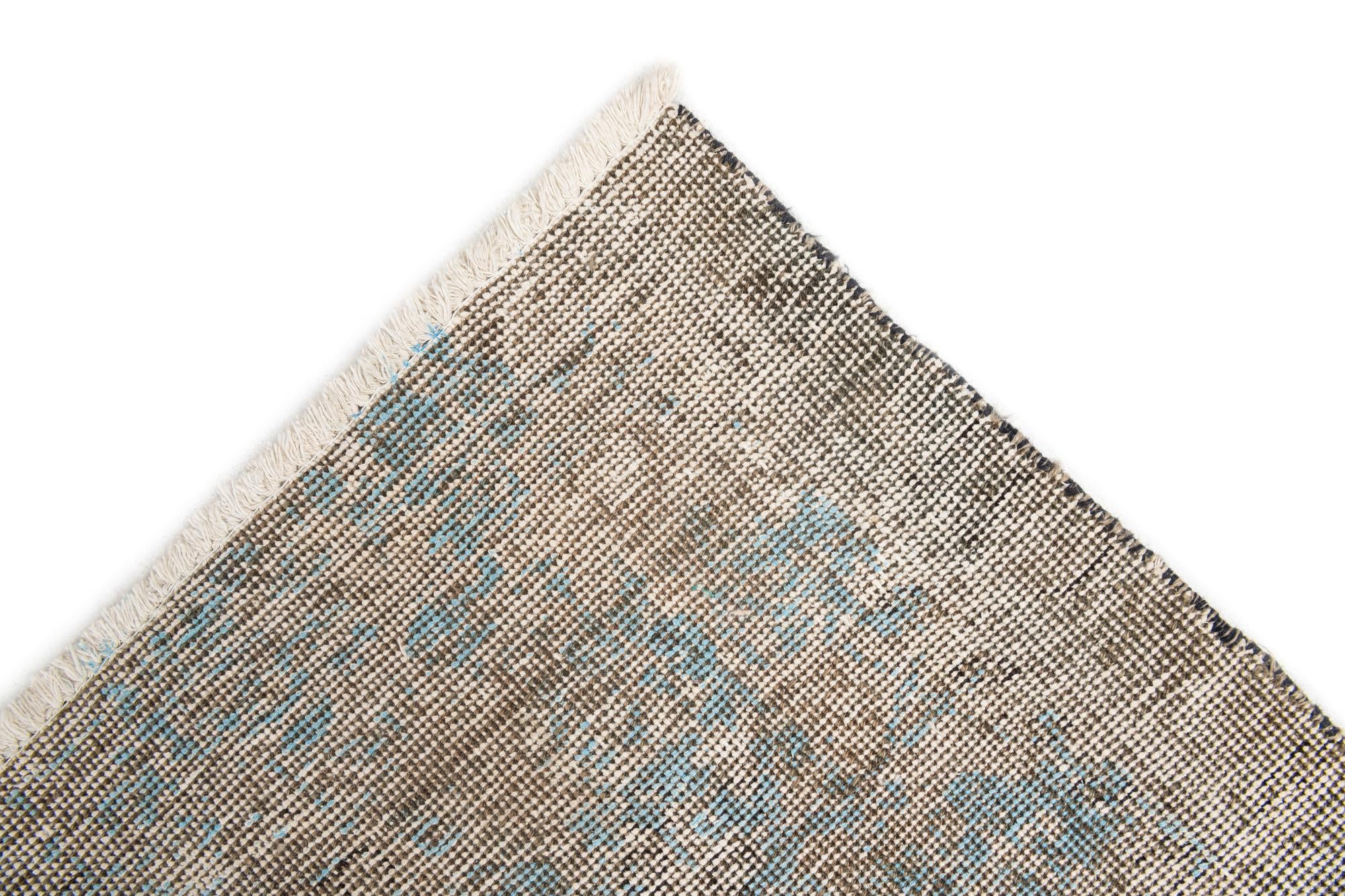 9' 3 x 12' Hand Knotted Ultra Vintage Persian Wool Rug